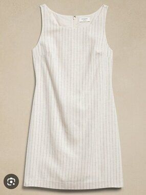 Banana Republic Linen Blend Sheath Mini Dress Size 10